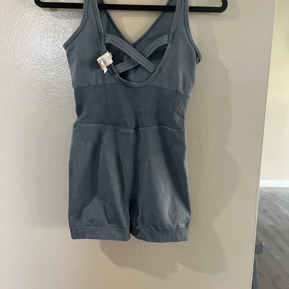 Women’s seamless Shorts Bodysuit       size S. Color   blue - Picture 8 of 8